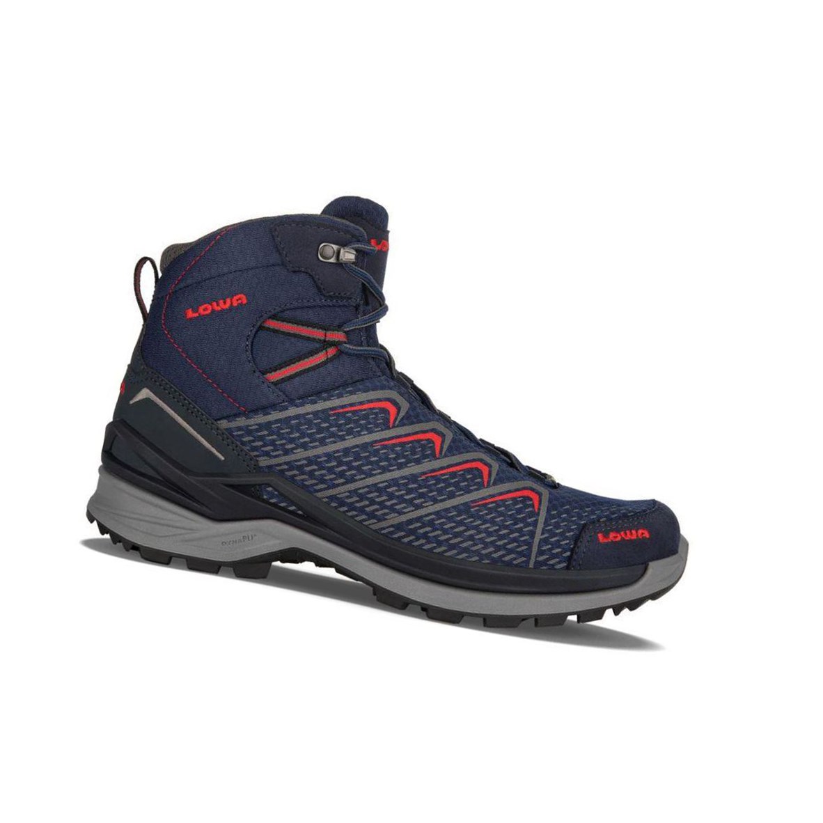 Botas Montaña Lowa Ferrox Pro GTX Mid Hombre Azul Marino Rojas | 38790-EMFV