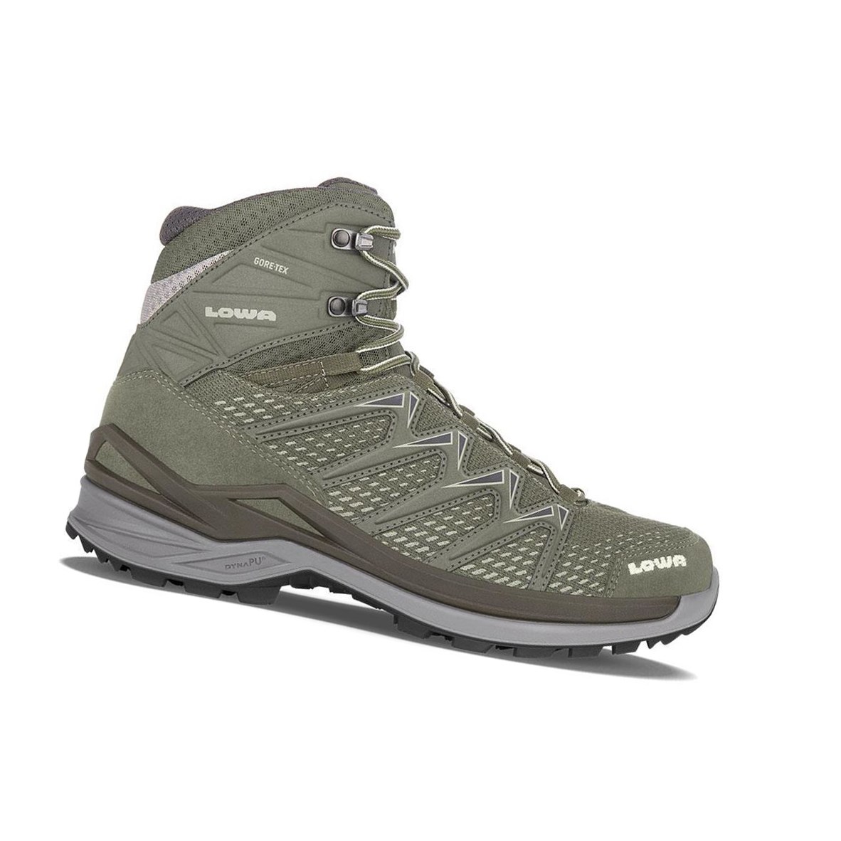 Botas Montaña Lowa Innox Pro GTX Mid Hombre Verde Oliva | 79518-XVFO