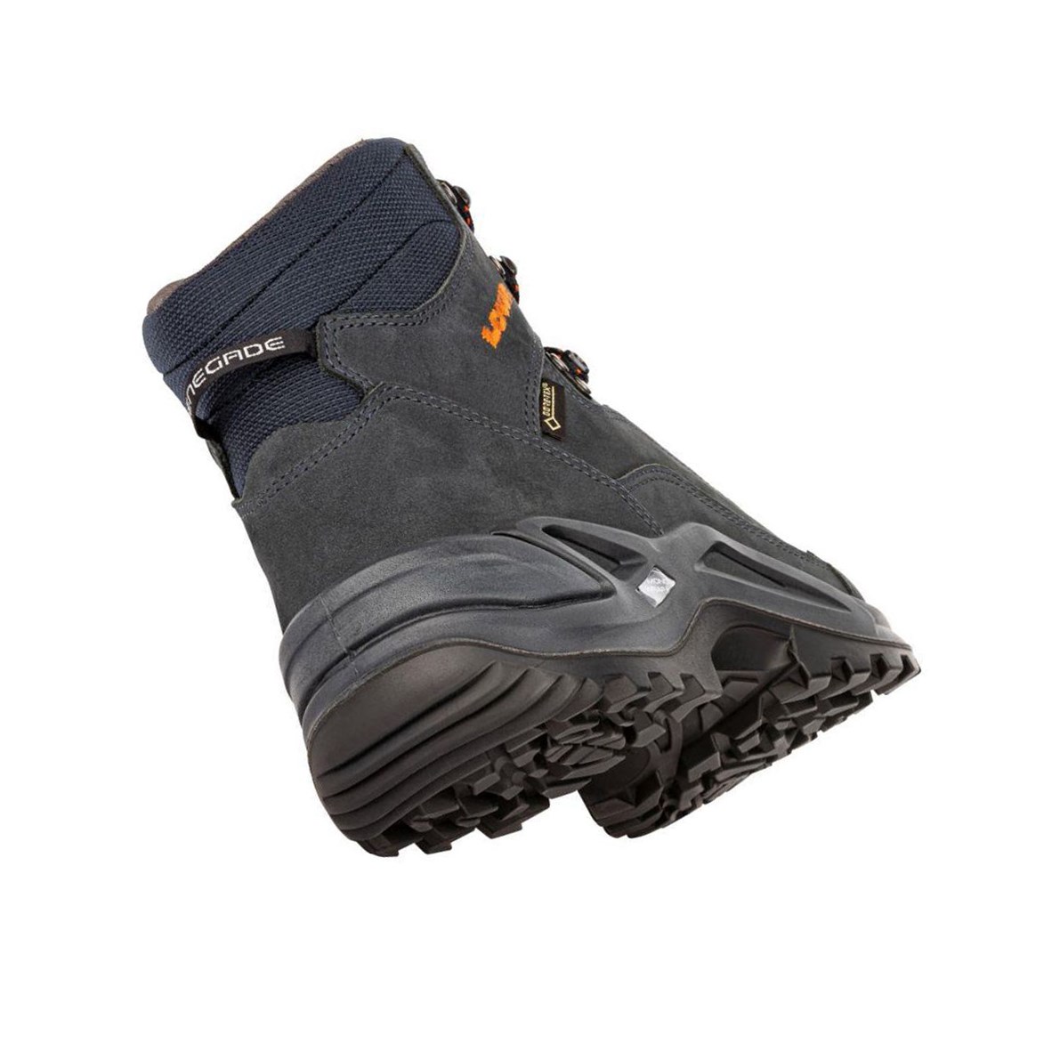 Botas Montaña Lowa Renegade GTX Mid Hombre Azul Marino Naranjas | 05614-XDGE