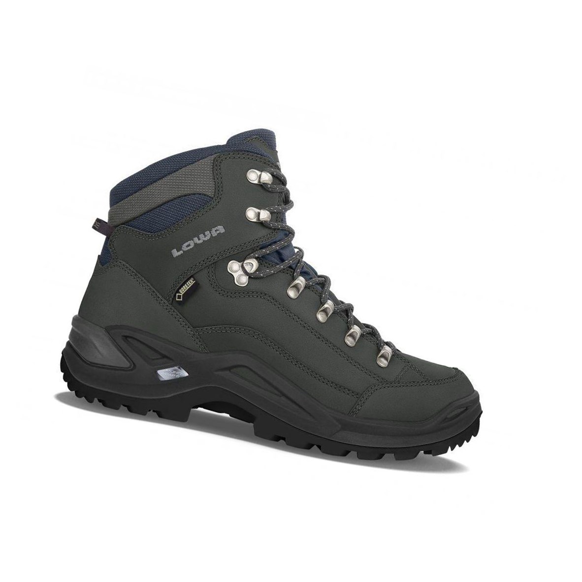 Botas Montaña Lowa Renegade GTX Mid S Hombre Gris Oscuro | 70432-PLVJ