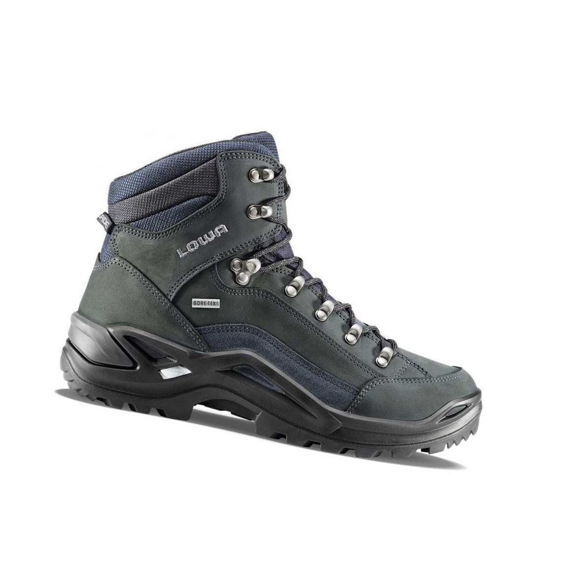 Botas Montaña Lowa Renegade GTX Mid S Hombre Gris Oscuro Azul Marino | 94310-GEOW