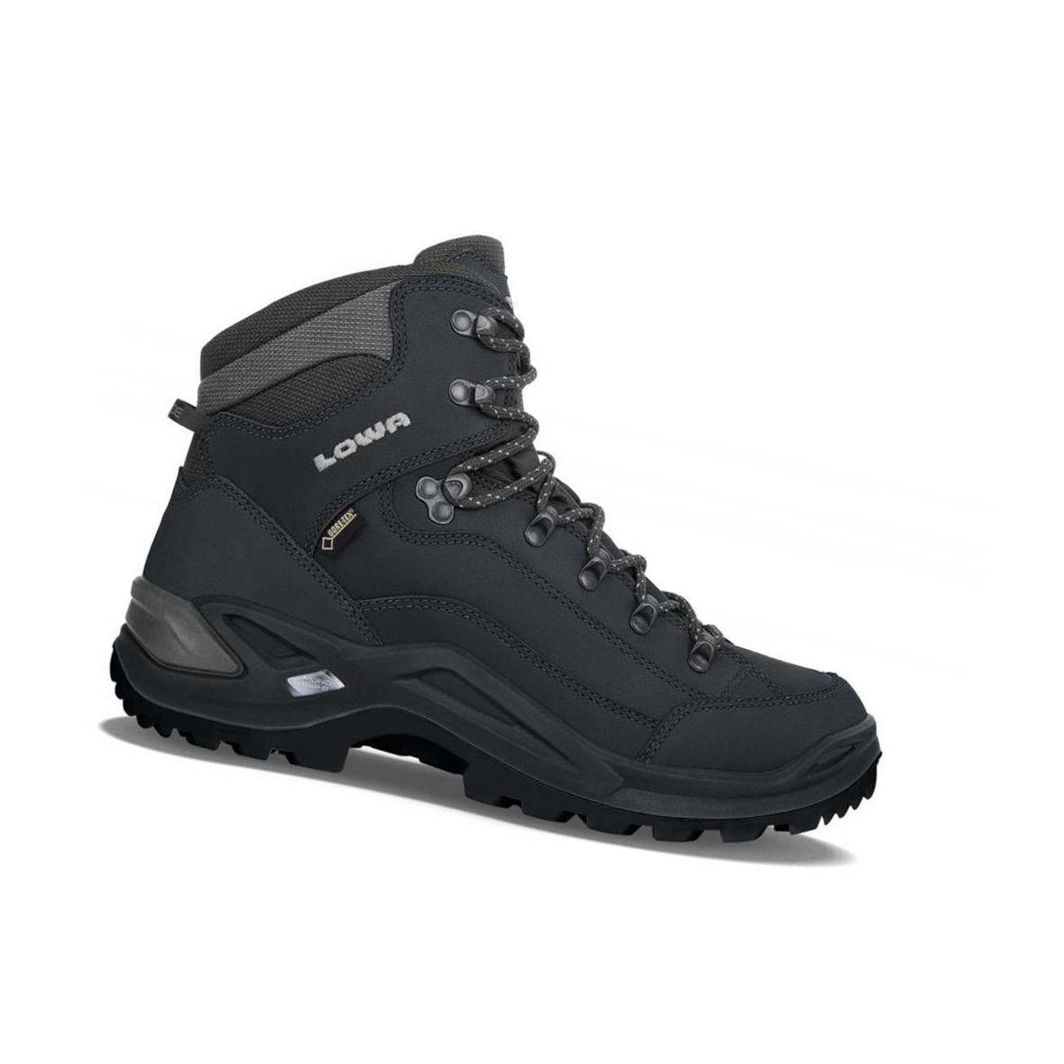 Botas Montaña Lowa Renegade GTX Mid W Hombre Negras Oscuro | 76094-RZXJ