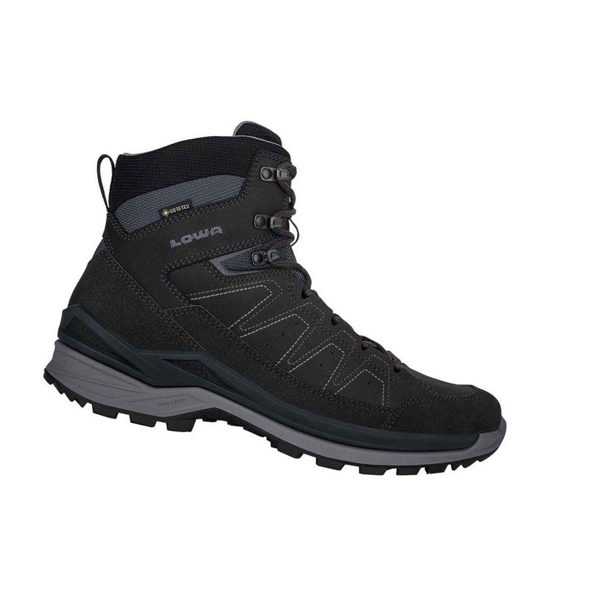 Botas Montaña Lowa Toro Evo GTX Mid Hombre Negras Gris | 68037-SRCT