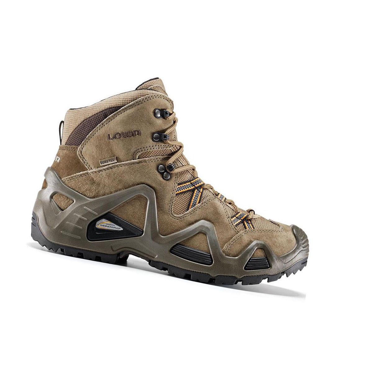 Botas Montaña Lowa Zephyr GTX Mid Hombre Beige Marrones | 96421-GNCX