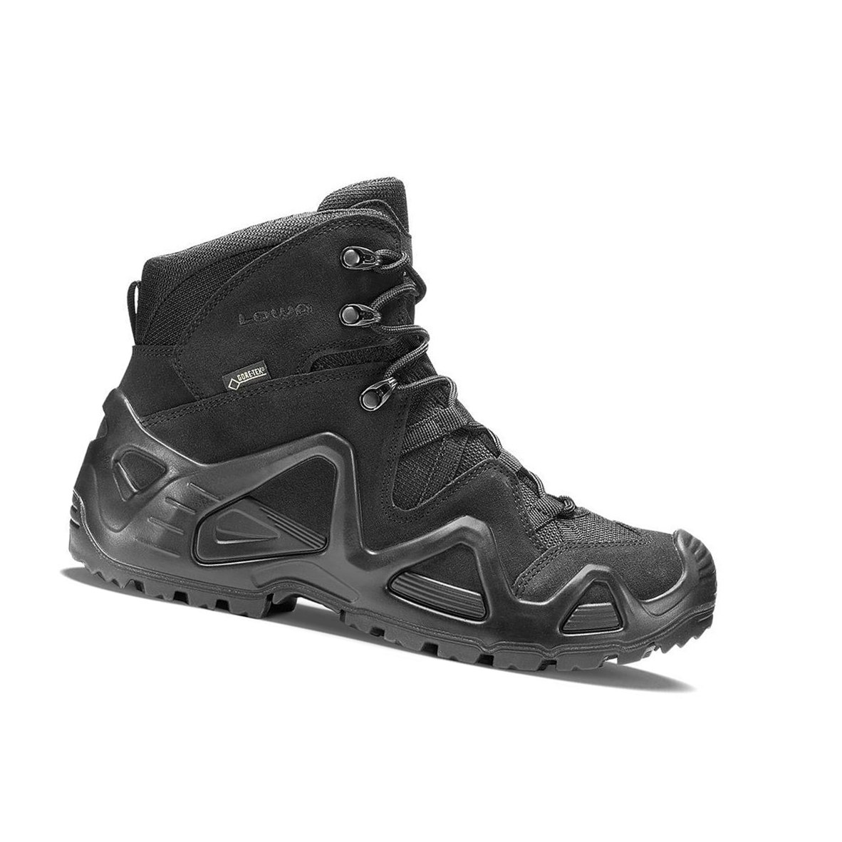 Botas Tácticas Lowa Zephyr GTX Mid TF Hombre Negras | 10345-ADTP