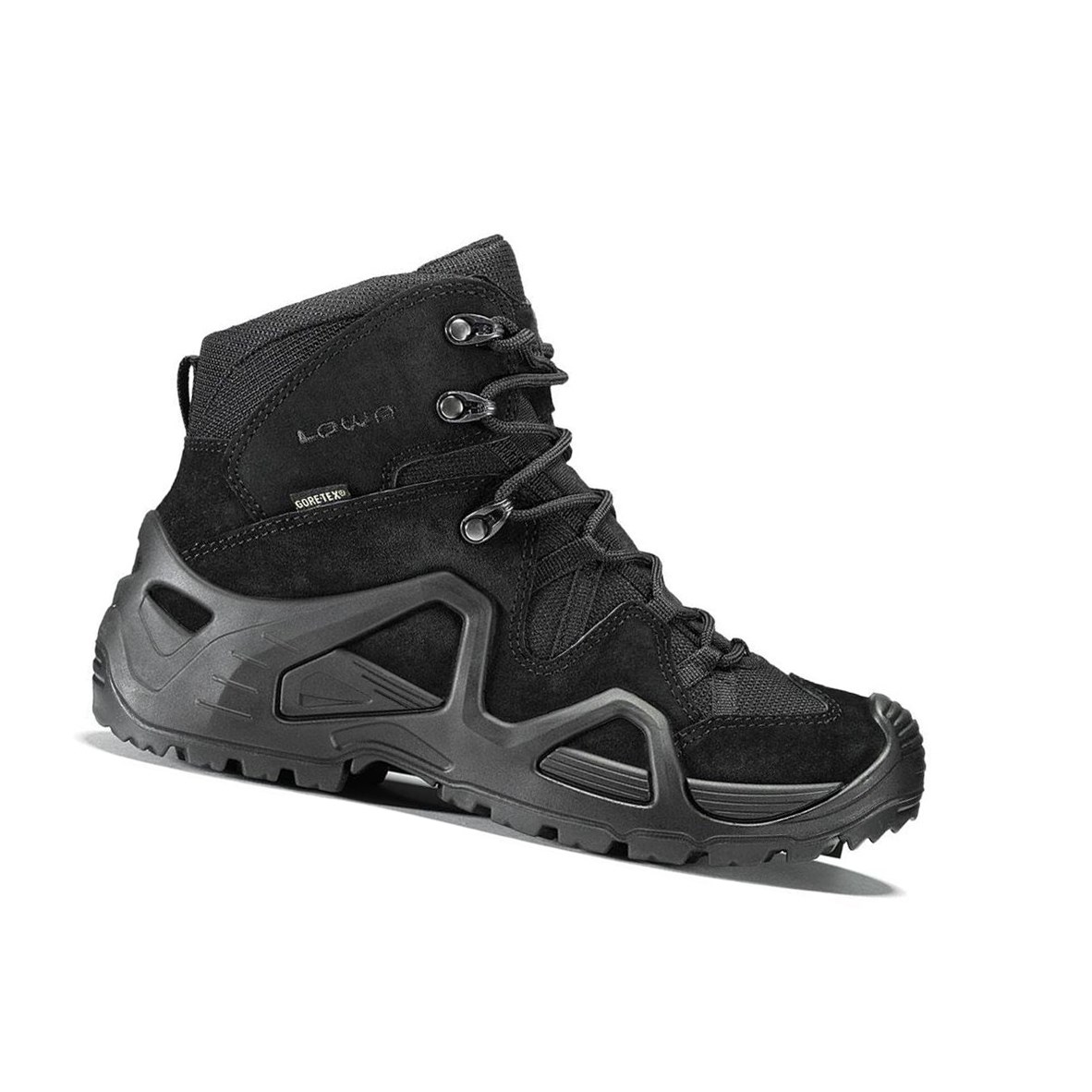 Botas Tácticas Lowa Zephyr GTX Mid TF WS Mujer Negras Negras | 71526-UAFX