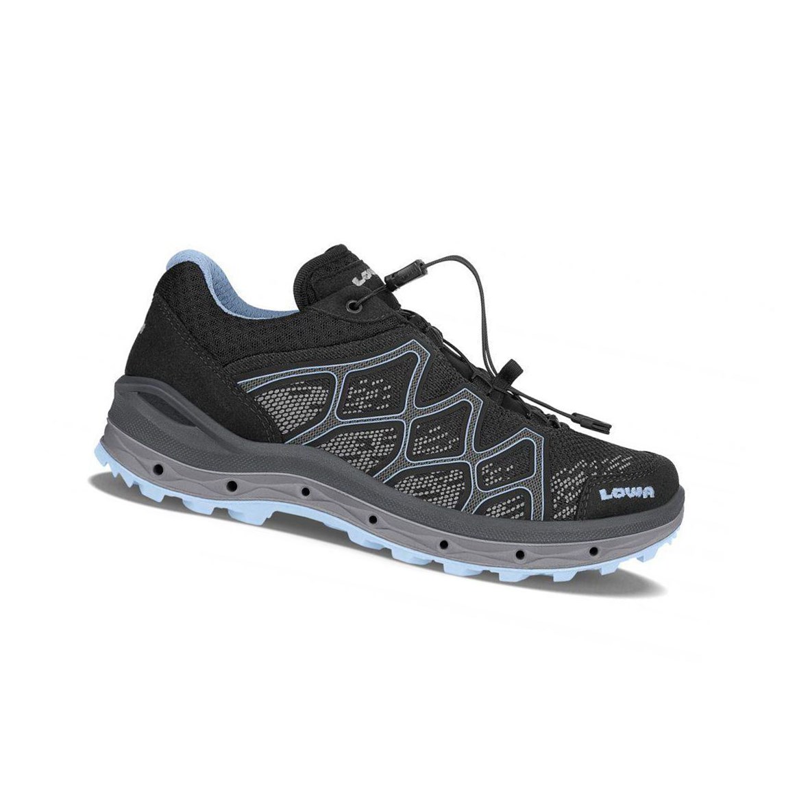 Zapatillas Para Caminar Lowa Aerox GTX LO WS Mujer Negras | 32501-VMHC