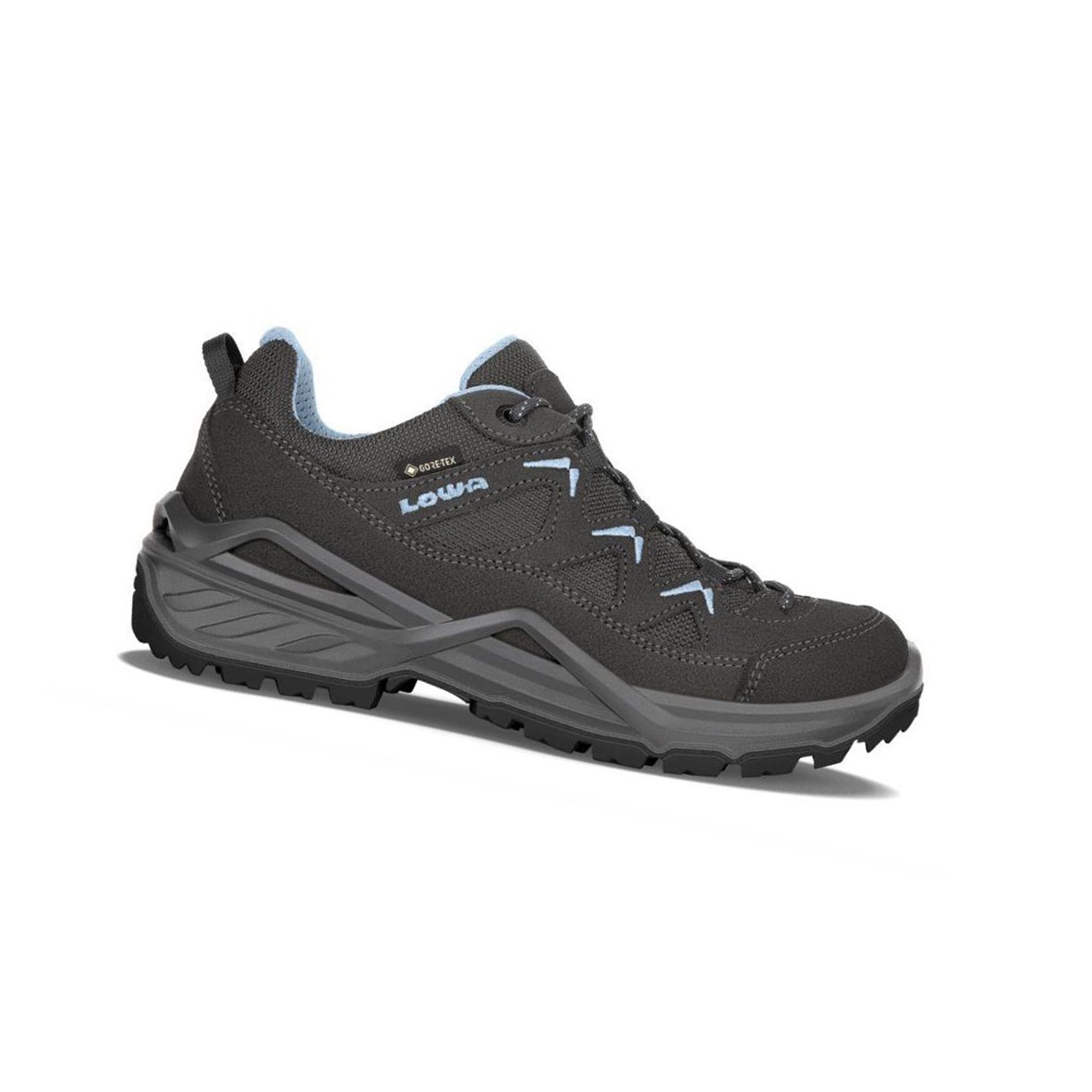 Zapatillas Para Caminar Lowa Sirkos Evo GTX LO WS Mujer Graphite / Iceblue | 03847-VZKX