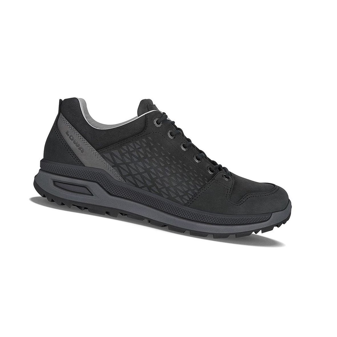 Zapatillas Para Caminar Lowa Strato Evo LL LO Hombre Negras | 40912-JBAM