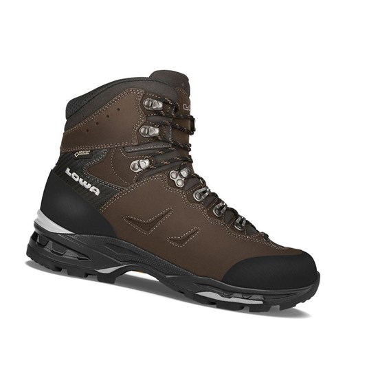 Botas Montaña Lowa Camino GTX Hombre Verde Menta Negras | 53421-VJDU