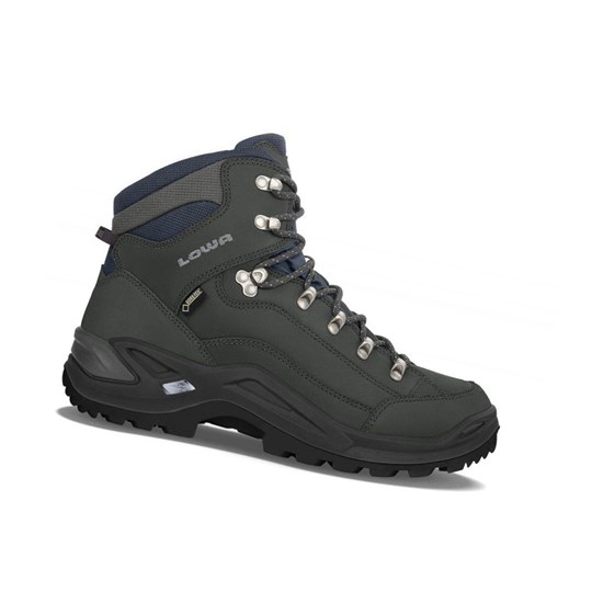 Botas Montaña Lowa Renegade GTX Mid Hombre Gris Oscuro | 70821-FLVN