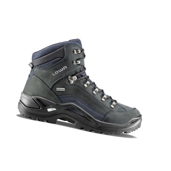 Botas Montaña Lowa Renegade GTX Mid S Hombre Gris Oscuro Azul Marino | 94310-GEOW