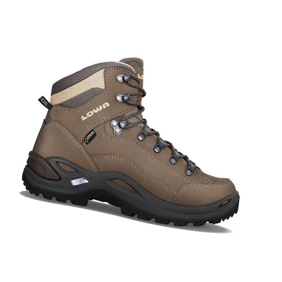 Botas Montaña Lowa Renegade GTX Mid WS Mujer Stone | 13586-RFGM