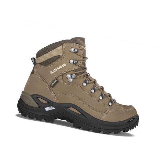 Botas Montaña Lowa Renegade GTX Mid WS Mujer Taupe | 75834-CEGW