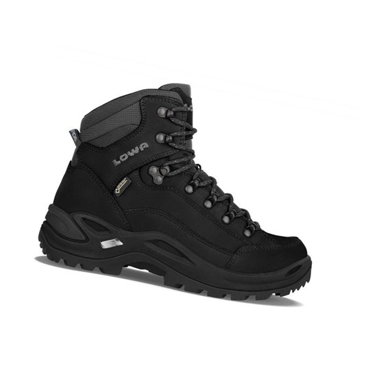 Botas Montaña Lowa Renegade GTX Mid WS Mujer Negras Oscuro | 98460-XGJS