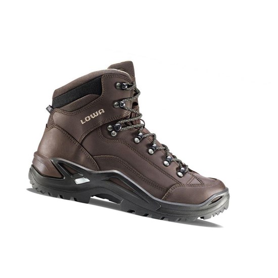 Botas Montaña Lowa Renegade LL Mid Hombre Marrones | 08315-GDCS