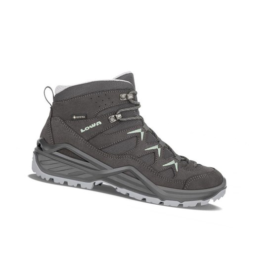 Botas Montaña Lowa Sirkos Evo GTX Mid WS Mujer Anthracite / Iceblue | 94012-YVDH