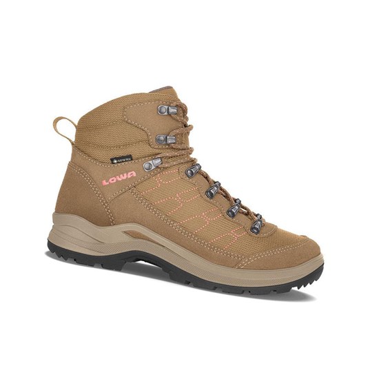 Botas Montaña Lowa Taurus Pro GTX Mid WS Mujer Taupe | 56104-YIWG