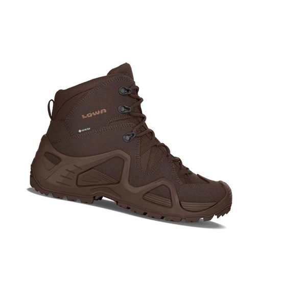 Botas Montaña Lowa Zephyr GTX Mid WS Mujer Marrones Oscuro | 18946-NLEV