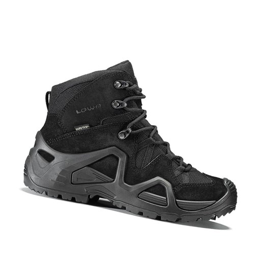 Botas Tácticas Lowa Zephyr GTX Mid TF WS Mujer Negras Negras | 71526-UAFX