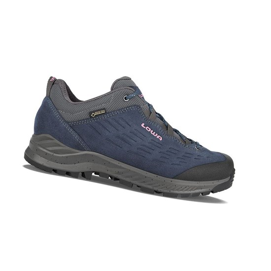 Zapatillas Para Caminar Lowa Explorer GTX LO WS Mujer Azul Marino | 96075-CUWX