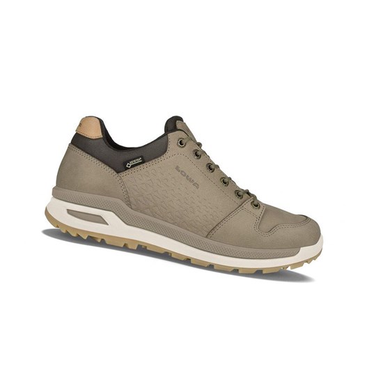 Zapatillas Para Caminar Lowa Locarno GTX LO Hombre Beige | 31045-CDWA