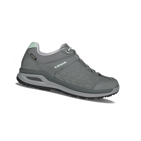 Zapatillas Para Caminar Lowa Locarno GTX LO WS Mujer Graphite / Jade | 49357-BSWA