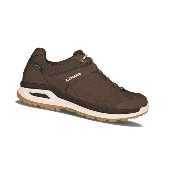 Zapatillas Para Caminar Lowa Locarno GTX LO WS Mujer Espresso | 75216-GNAT