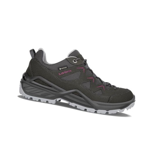 Zapatillas Para Caminar Lowa Sirkos Evo GTX LO WS Mujer Anthracite / Berry | 84759-TRLG